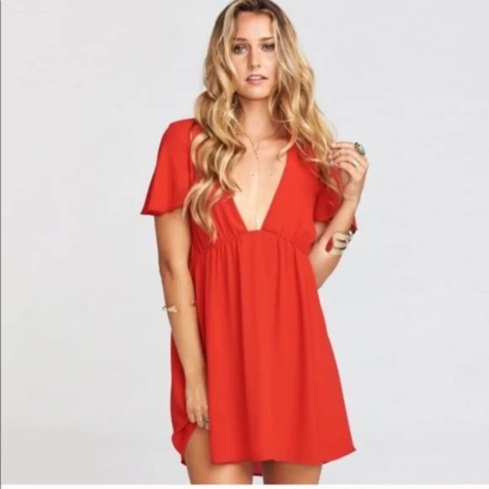 Show Me Your MuMu Red Mini Dress